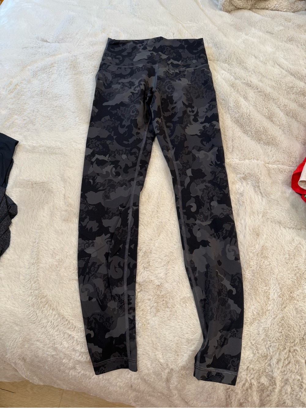 lululemon athletica Black & Charcoal Camo-Print High-Rise Leggings